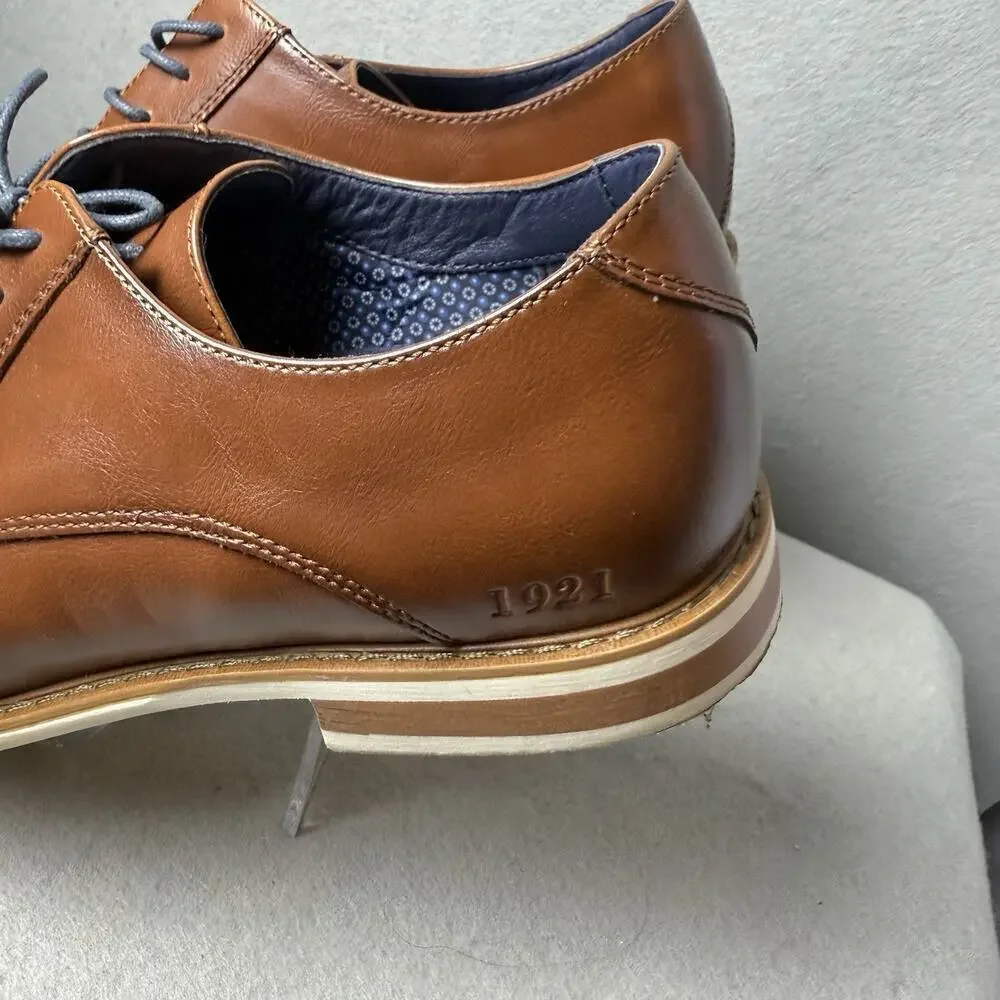 Freeman Shoes Men’s 10M Brown Derby Oxford Vance City Smart